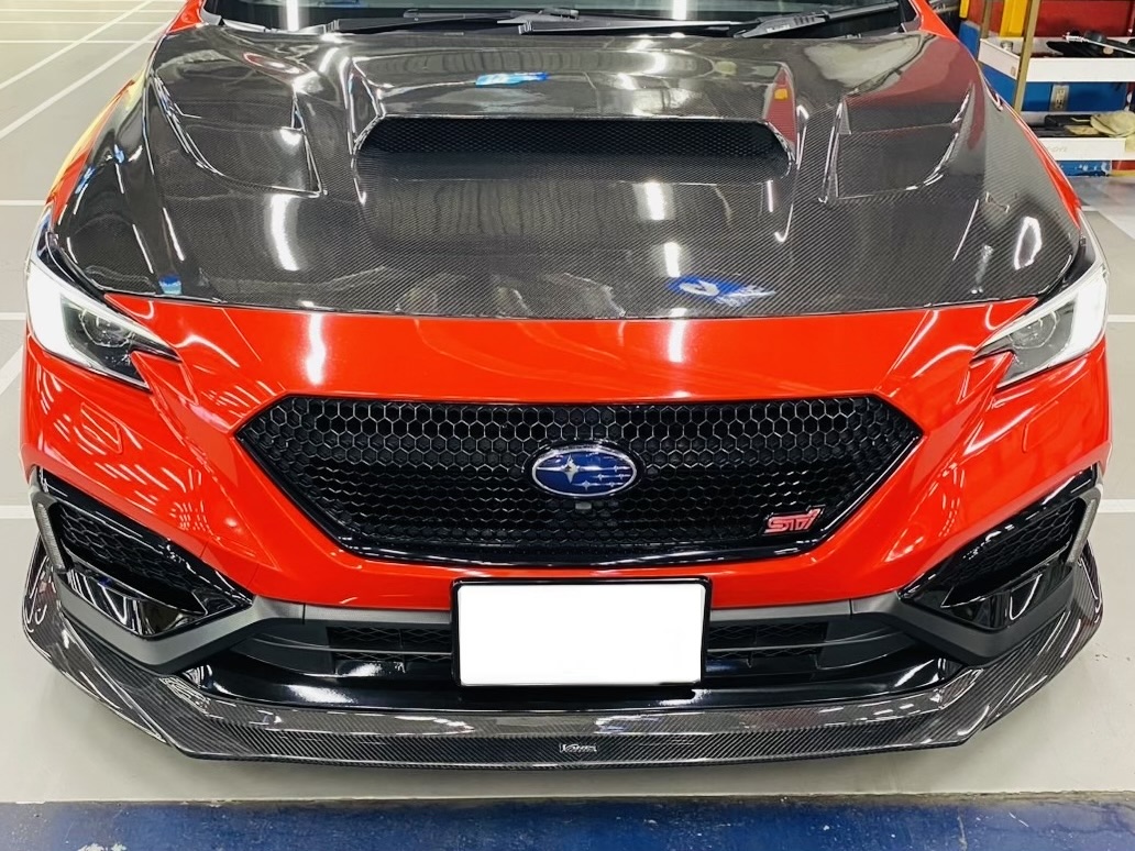 WRX VBHにリップスポイラー取り付け