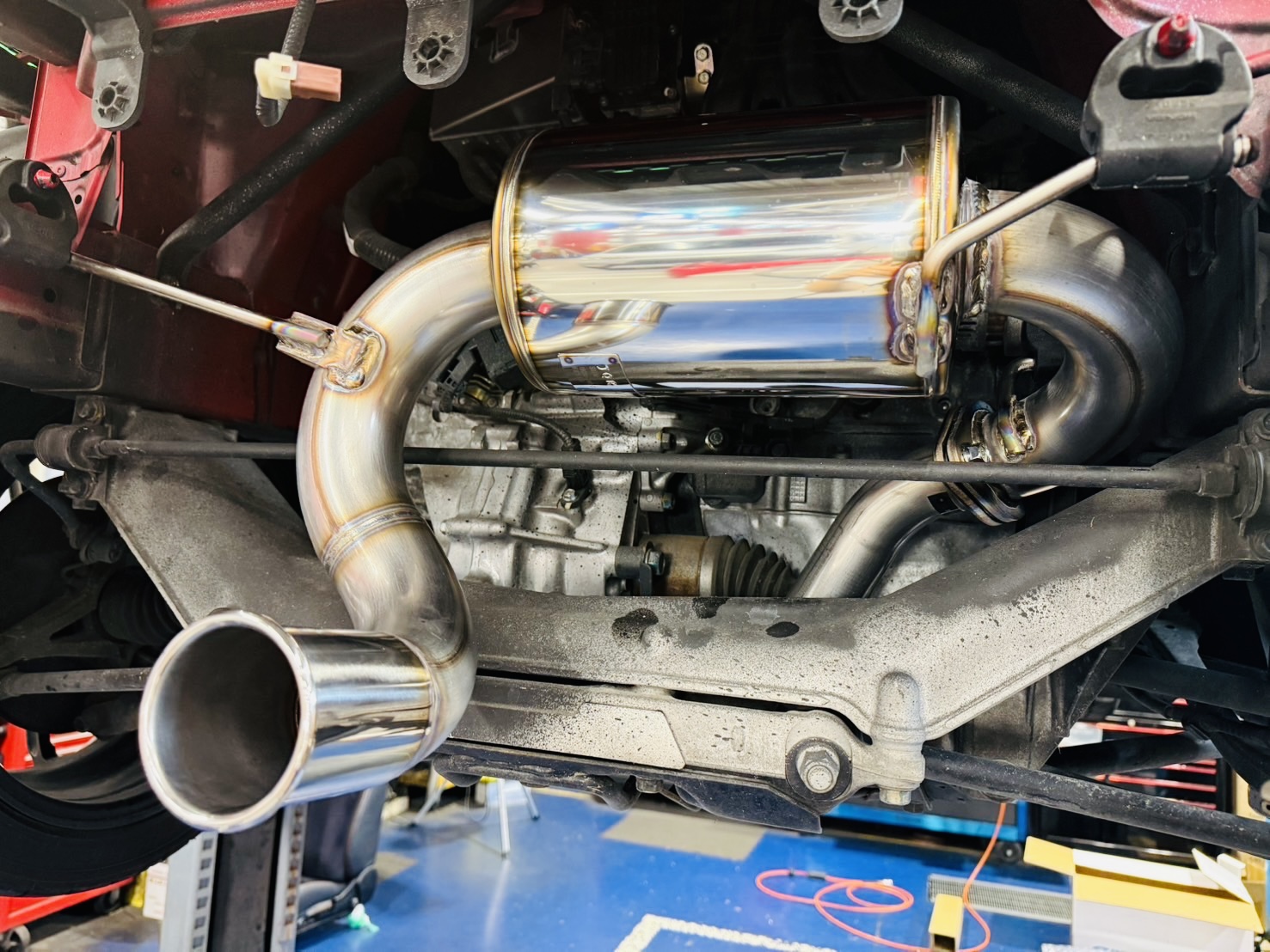 S660にマフラー取り付け